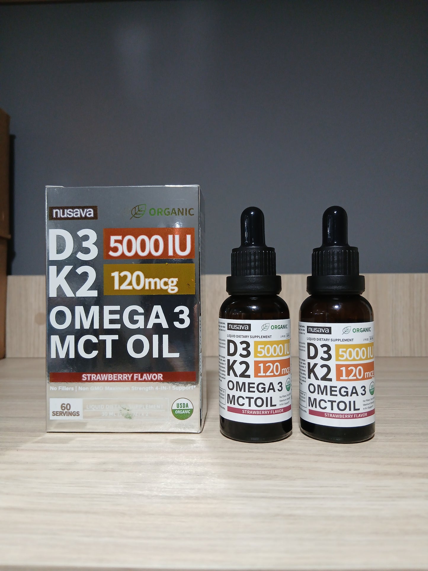 Vitamina D3K2 + Omega 3 + MCT Oil X2🦴