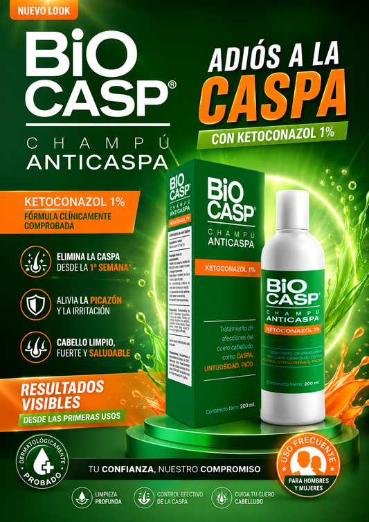BIOCASP Champú Anticaspa⭐